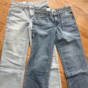 RSQ girls low rise wide leg jeans. 2 pairs. Both size 16. Sold as a bundle